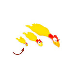 BUD'Z squeaker, jouet pour chien en latex, poulet jaune