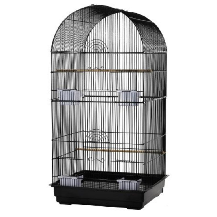 DAYANG cage volière Kauri pour perruches, pinsons et serins, blanche
