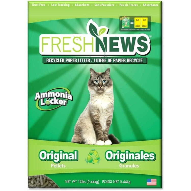 FRESH NEWS litière de papier recyclé pour chat et petits animaux