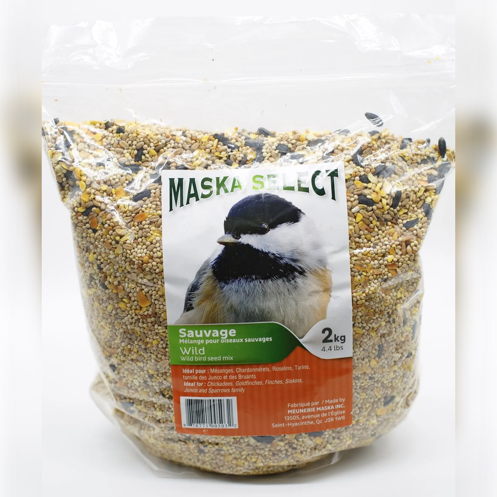 Maska Select nourriture pour oiseaux sauvages - Boutique Moulée Santé