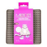 MESSY MUTTS tapis d'alimentation et de léchage en silicone gris 5''x5'', réversible