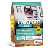 NUTRAM IDEAL I19 peau, pelage et estomac sensible, nourriture pour chat adulte au poulet et saumon