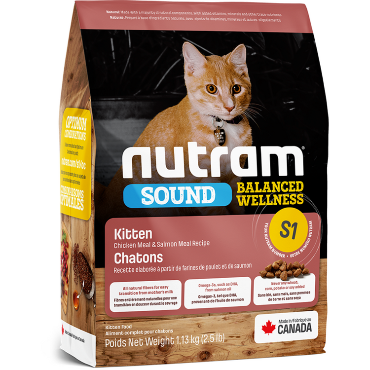 NUTRAM SOUND S1 nourriture pour chaton au poulet et saumon