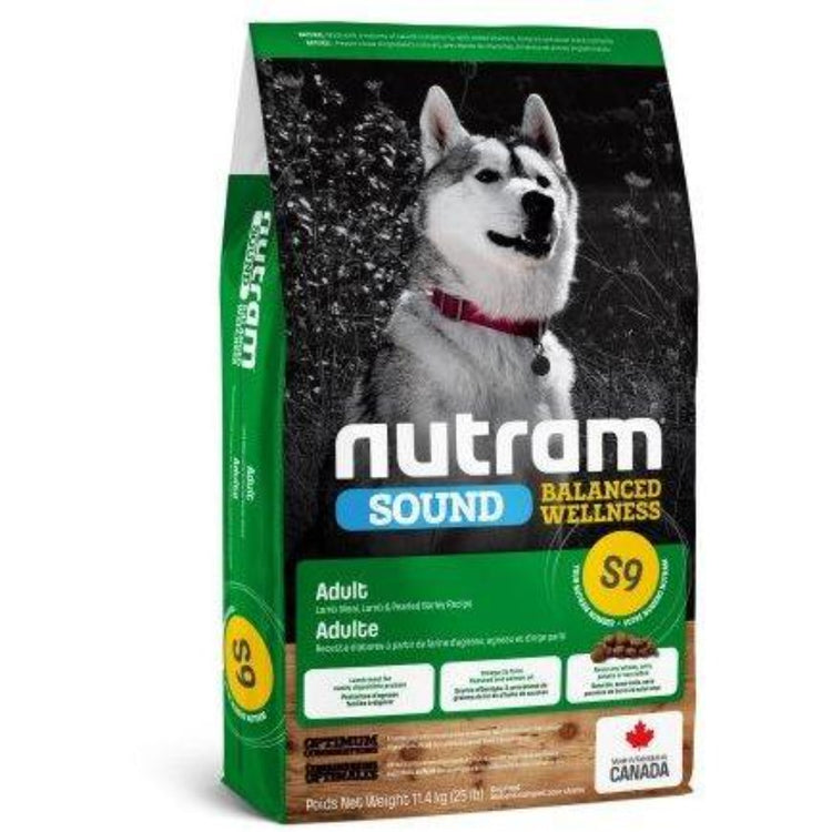 NUTRAM SOUND S9 nourriture pour chien adulte toutes races à l'agneau 11.4 kg / 25.14 lb
