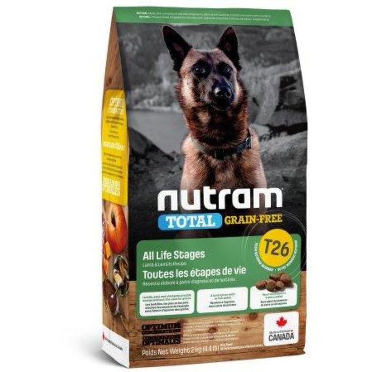 NUTRAM TOTAL T26 nourriture pour chien toutes étapes de vie et toutes races à l'agneau