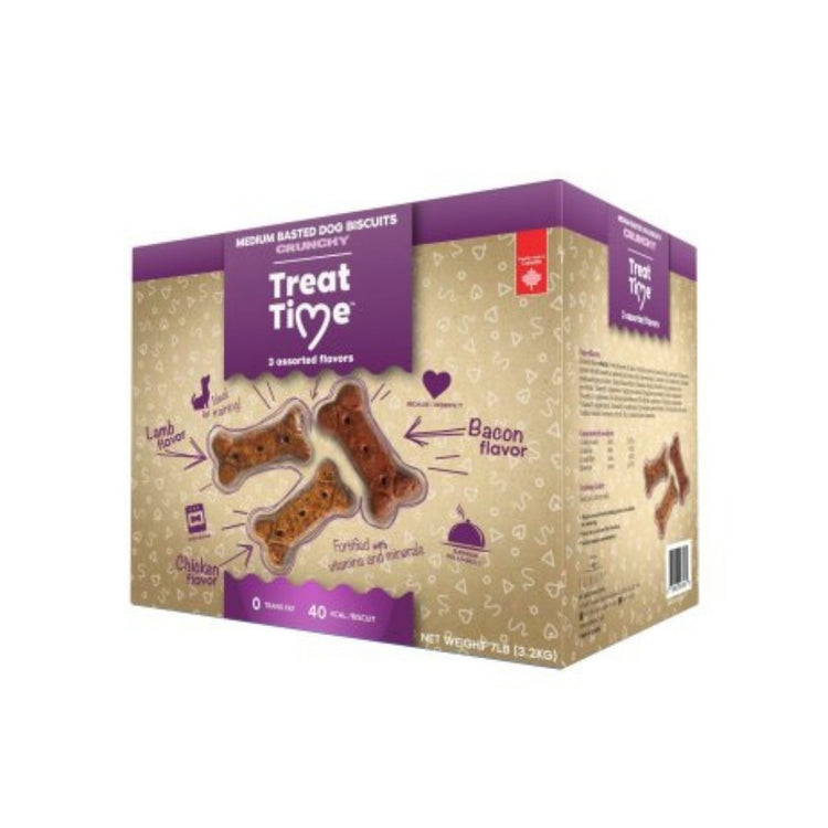 OVEN-BAKED TRADITION Treat Time, biscuits 3 saveurs pour chien, moyen