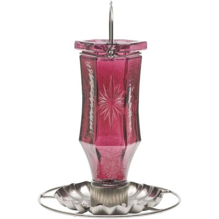 PERKY-PET Amethyst Starburst Vintage, mangeoire à colibri en verre