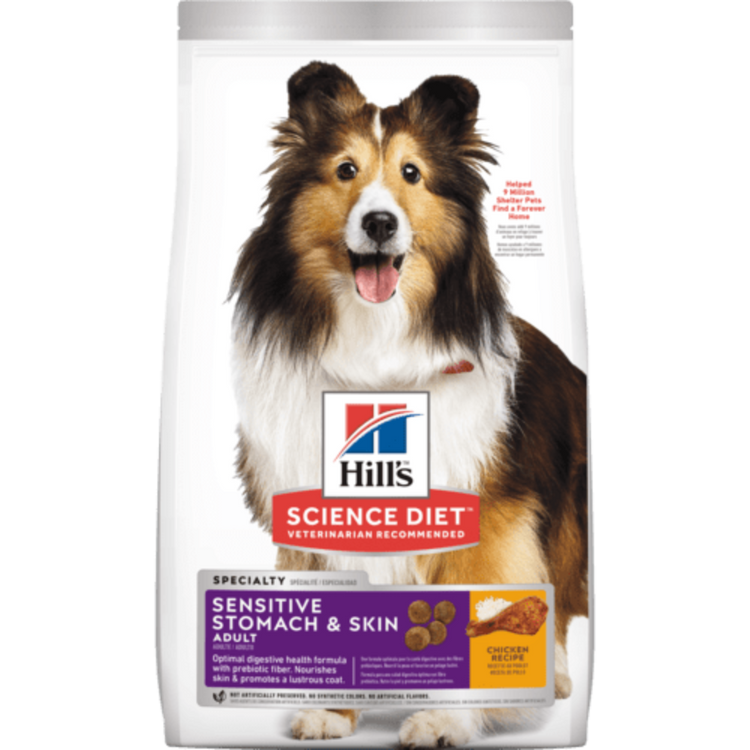 SCIENCE DIET HILL'S Estomac et peau sensible, nourriture pour chien adulte toutes races au poulet