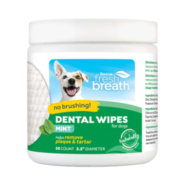 TROPICLEAN Fresh Breath Lingettes dentaires (50/un)