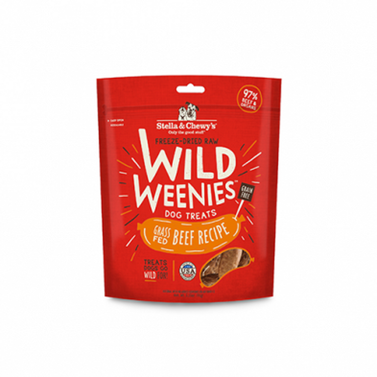STELLA & CHEWY'S, Gâteries Wild Weenies lyophilisées au boeuf nourri à l'herbe pour chien (3.25 oz) - SUR COMMANDE