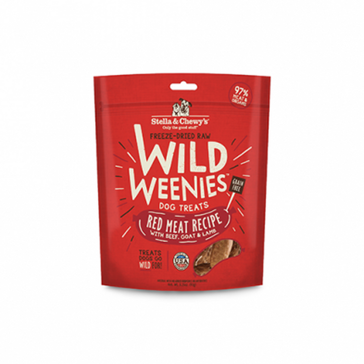 STELLA & CHEWY'S, Gâteries Wild Weenies lyophilisées viande rouge pour chien (3,25 oz)