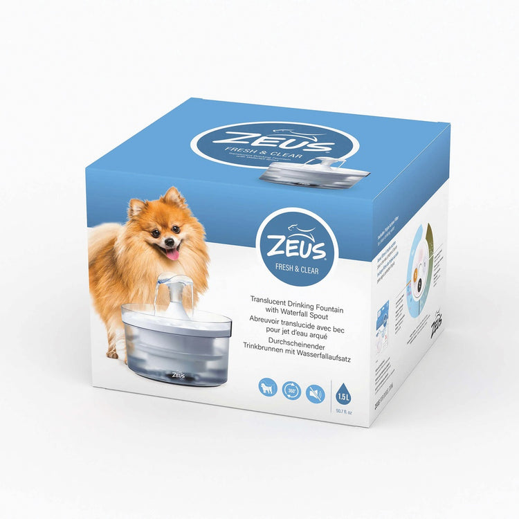 ZEUS, Abreuvoir Fresh & Clear Zeus avec bec pour jet d’eau, 1,5 L