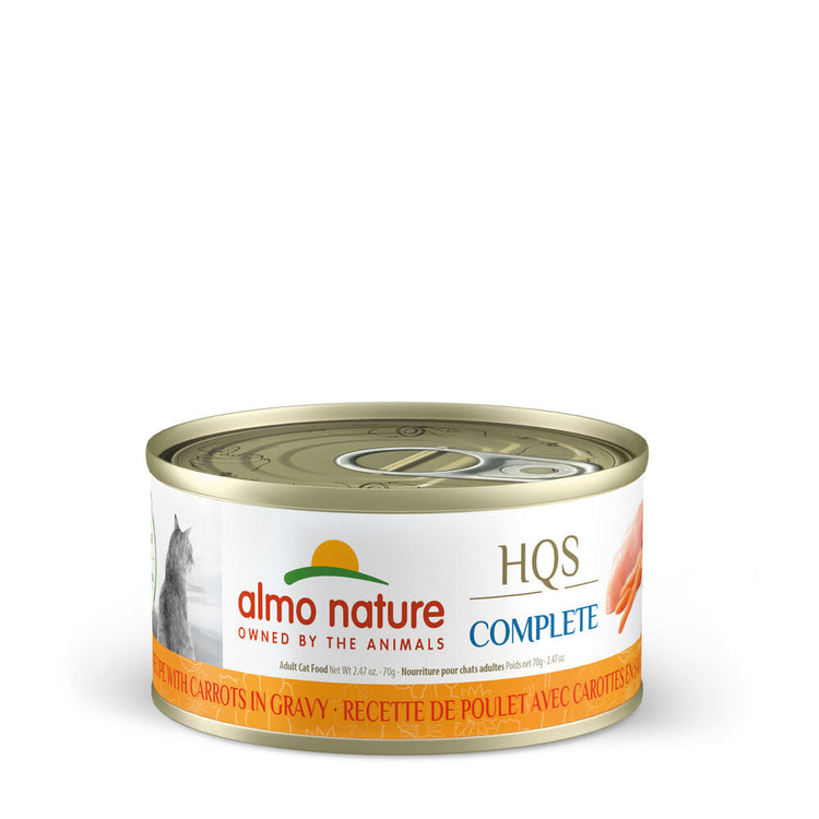 Almo Nature ''HQS Complete'', Poulet et carottes en sauce pour chat
