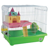 Animal Treasures, Cage avec chateau pour très petit rongeur - Vert