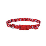 Coastal Styles collier ajustable pour chien "Rouge avec os"