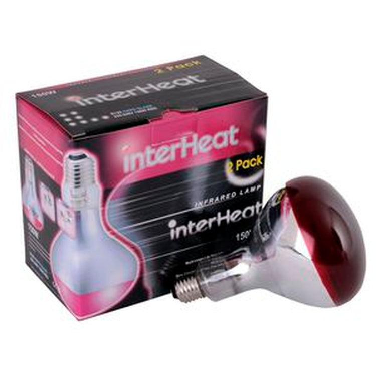 InterHeat Lampe à Infrarouge 175W, paquet de 2