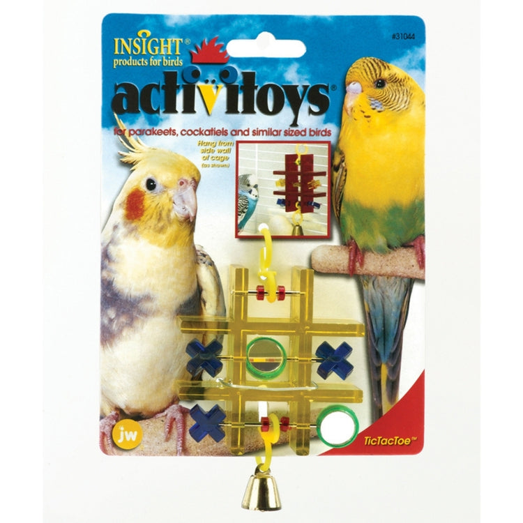 JW activitoys Tic Tac Toe, jouet pour oiseau
