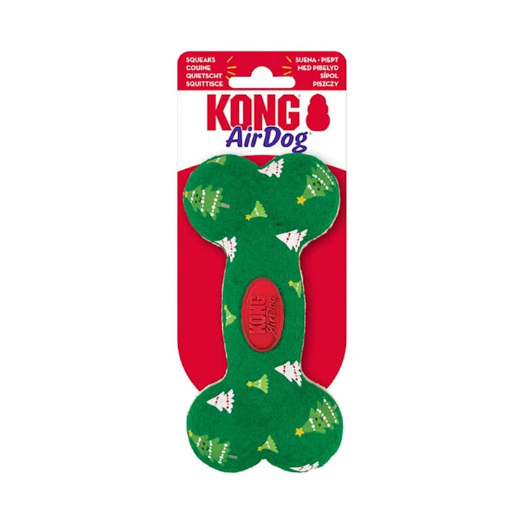 KONG Holiday AirDog Bone, jouet des fêtes pour chien - Moyen