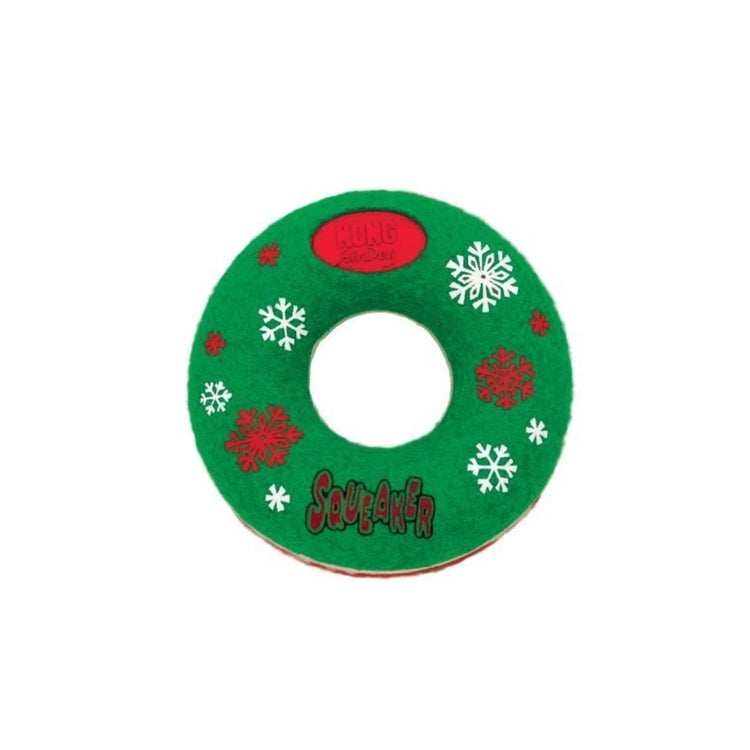 KONG Holiday AirDog Donut, jouet des fêtes pour chien - Moyen