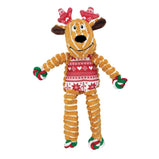 KONG Holiday Floppy Knots Reindeer, jouet des fêtes pour chien