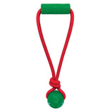 KONG Holiday Jaxx Brights Tug with Ball, jouet des fêtes pour chien - Moyen