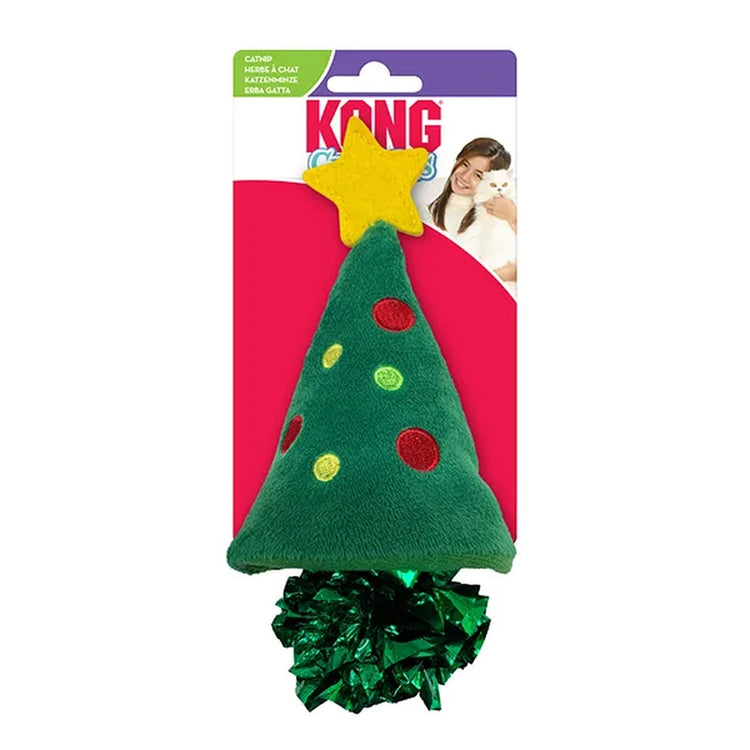 KONG Holiday Crackles Christmas Tree, jouet des fêtes pour chat