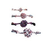 MAMMOTH, Flossy Chews, Monkey Fist Ball, Corde avec balle au centre, Jouet, Pour chien, Vendu à l'unité