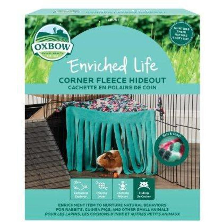 OXBOW Enriched Life, cachette en coin en tissu polaire pour rongeur