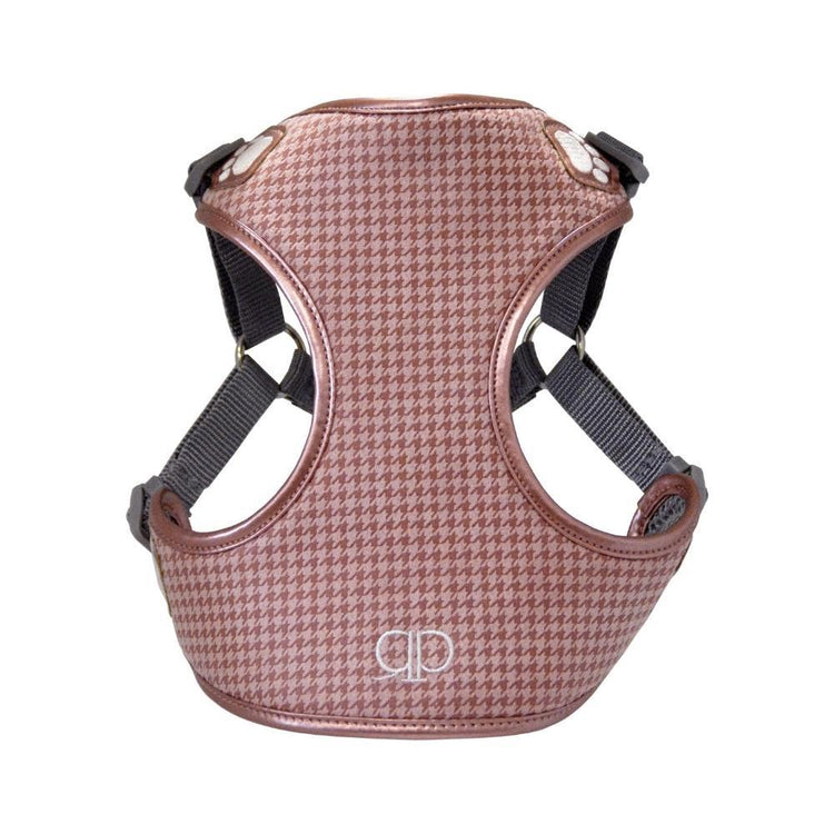 PRETTY PAW designer step-in, harnais pour animaux - Melrose houndstooth
