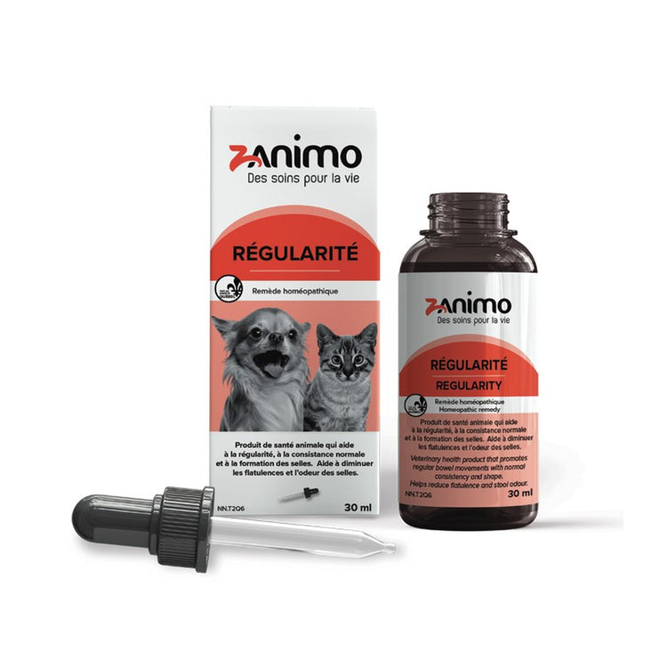 ZANIMO Régularité, gouttes homéopathiques pour chien et chat