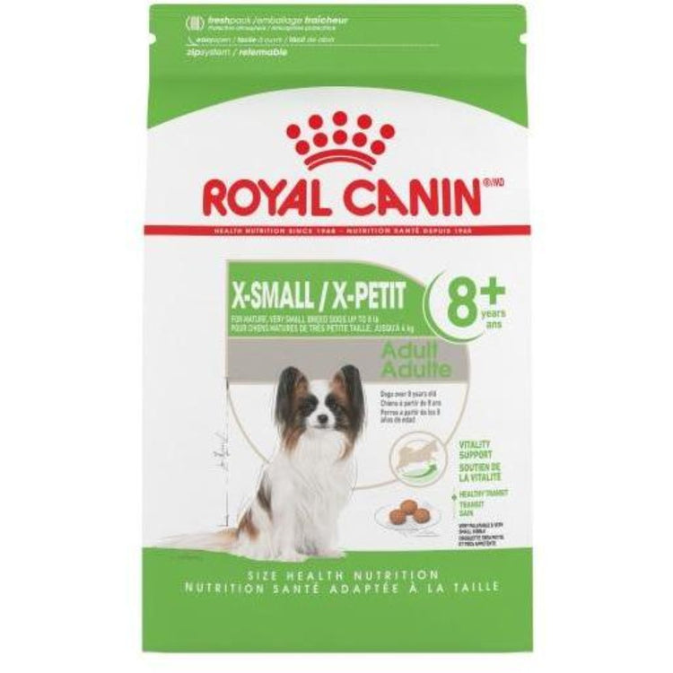 ROYAL CANIN Adulte 8+ X-Petit nourriture pour chien au poulet, 2.5 lb