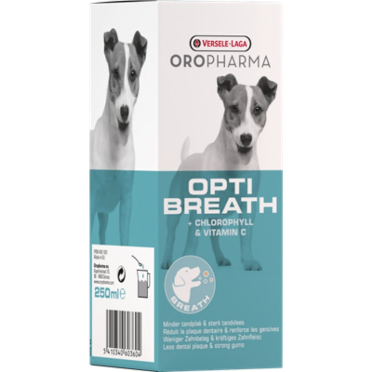 VERSELE-LAGA OROPHARMA Opti Breath, solution contre la mauvaise haleine pour chien - SUR COMMANDE