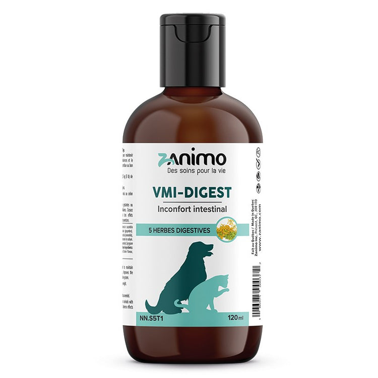 ZANIMO Hygiène Intestinale aux extraits d'huile de plantes - VMI-DIGEST pour chien et chat